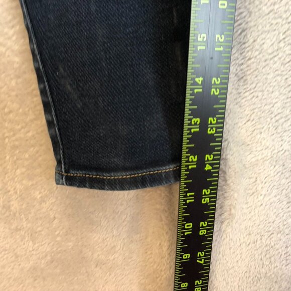 7 For All Mankind Women's Jeans Size 25 Skinny Fit Dark Wash Stretch Cotton Blen - Picture 4 of 13